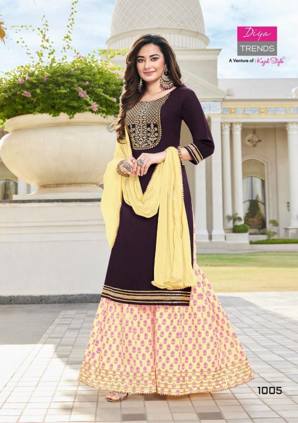 Diya Swag 1 Festive Wear Kurti With Sharara Edition